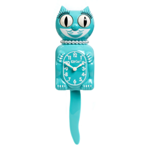 A20. Kit-Cat Klock – Vibrant Blue Turquoise – Lady – Limited Edition