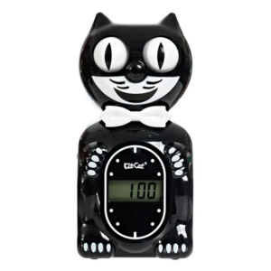 M02. Solar Digital Alarm – Kit-Cat Klock – Classic Black
