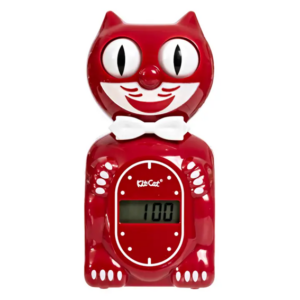 M04. Solar Digital Alarm – Kit-Cat Klock – Space Cherry