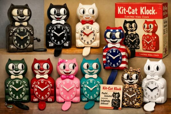 Kit-Cat Klocks over the generations